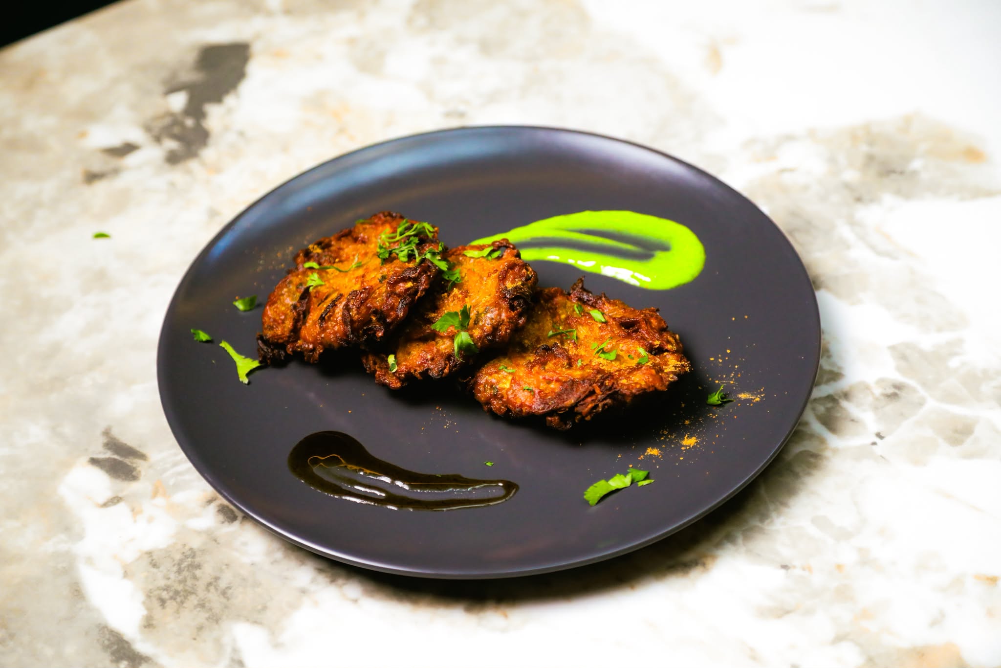 Indian fusion dish at Aurora's Experience